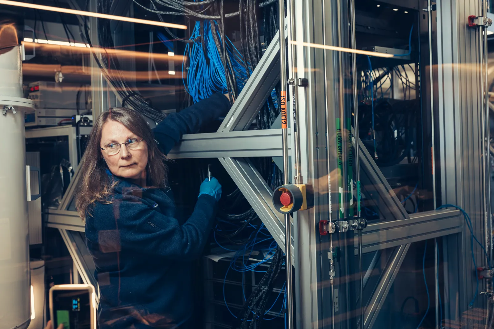 IBM researcher Daniela Bogorin in the IBM Quantum Characterization Lab; June 23, 2026
