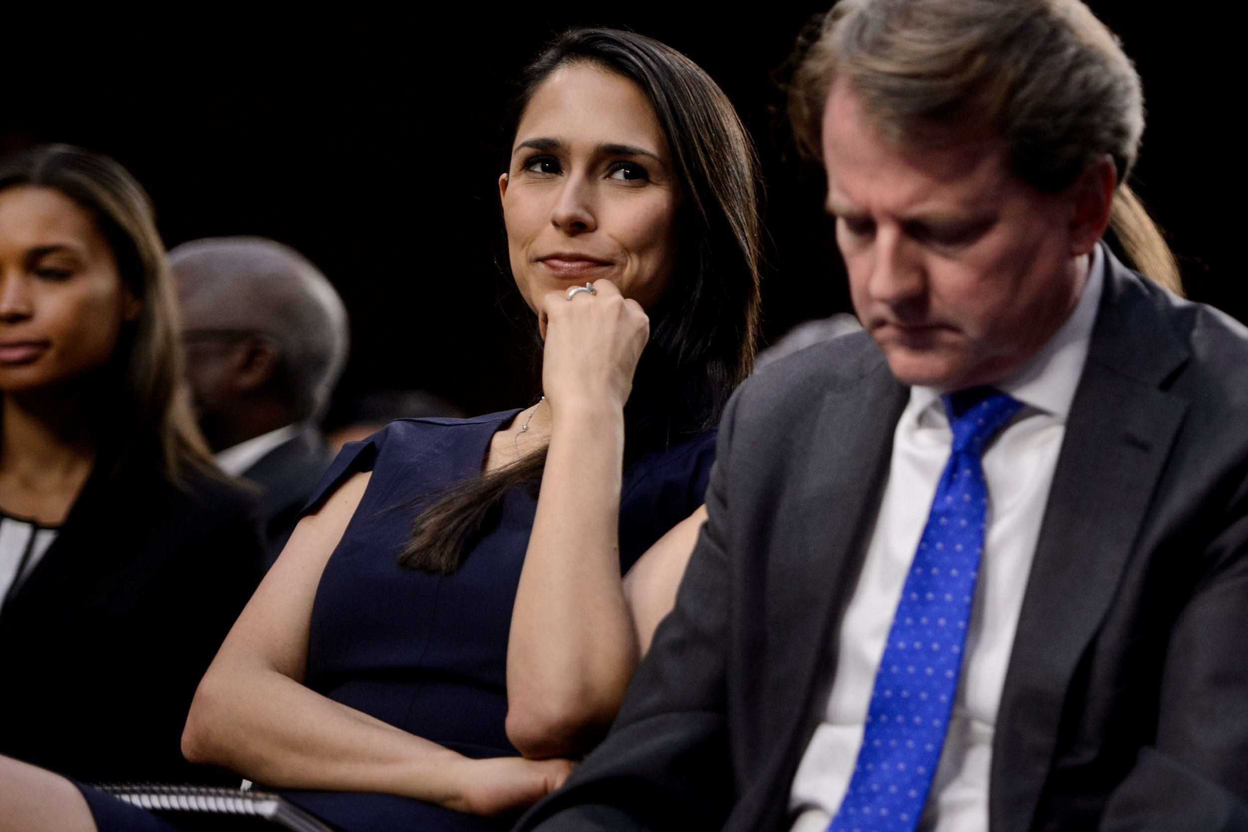 Did Zina Bash Flash a White Supremacist Sign During Kavanaugh