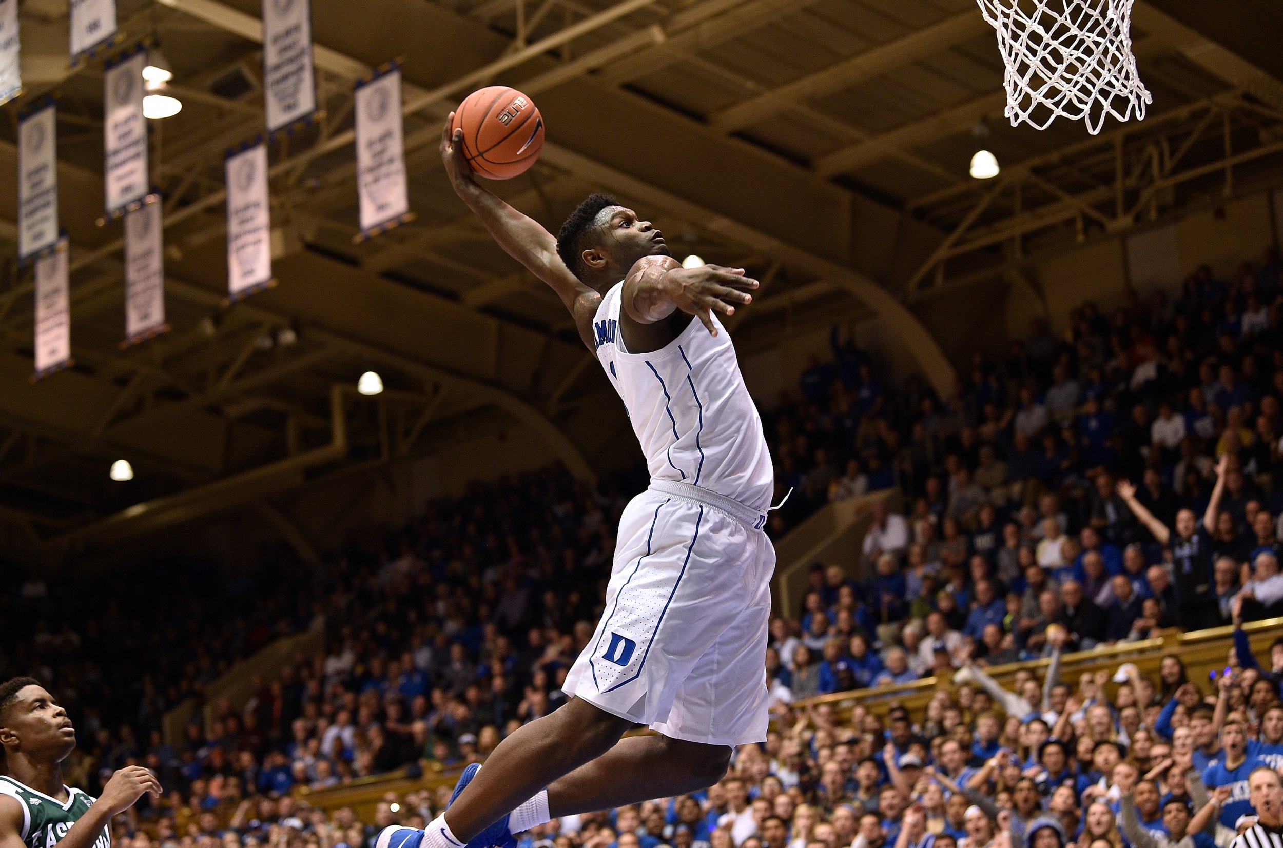 zion williamson dunks duke