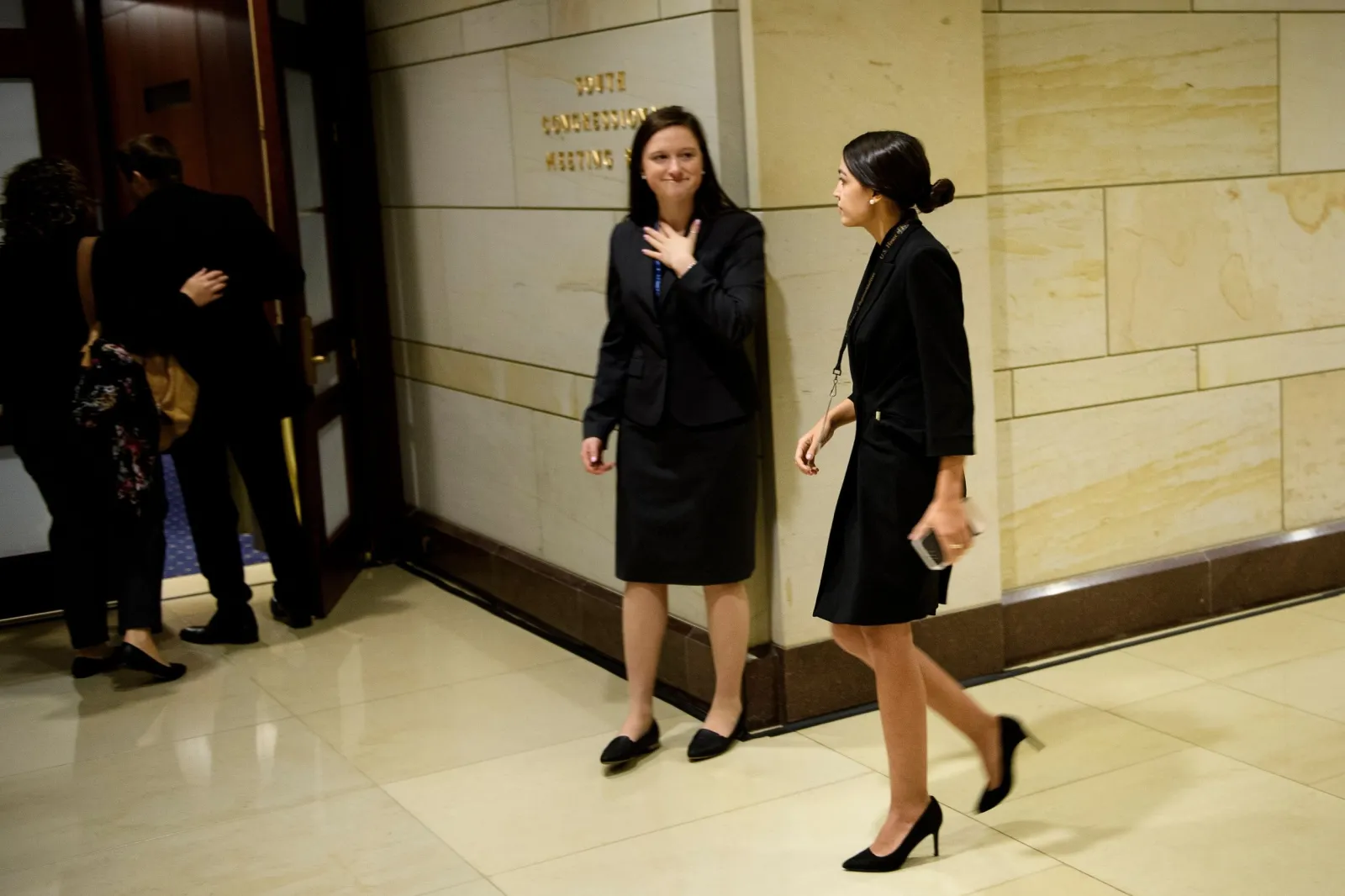 alexandria ocasio cortez black dress Full Attention Maxi Dress