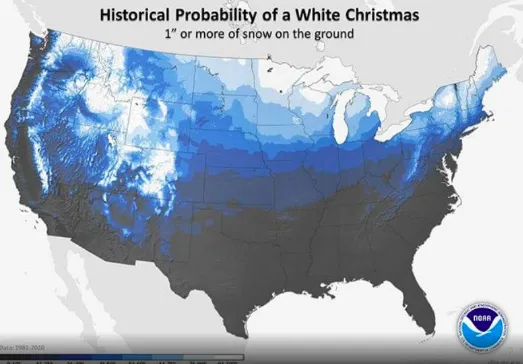 Who’s Likely Getting a White Christmas This Year? US Forecast Gives ...