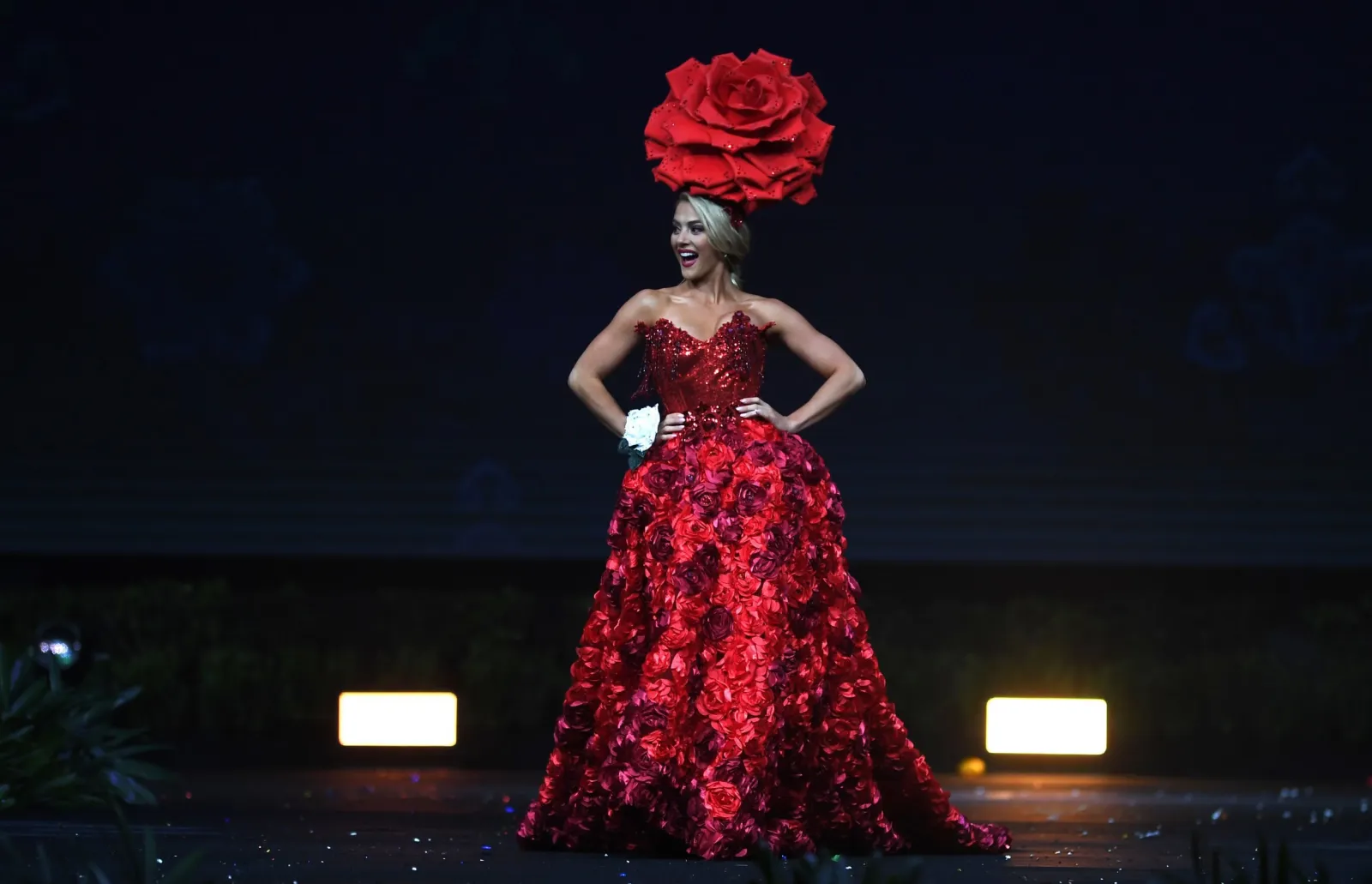 miss usa red dress Chantea McIntyre's Miss USA dress story