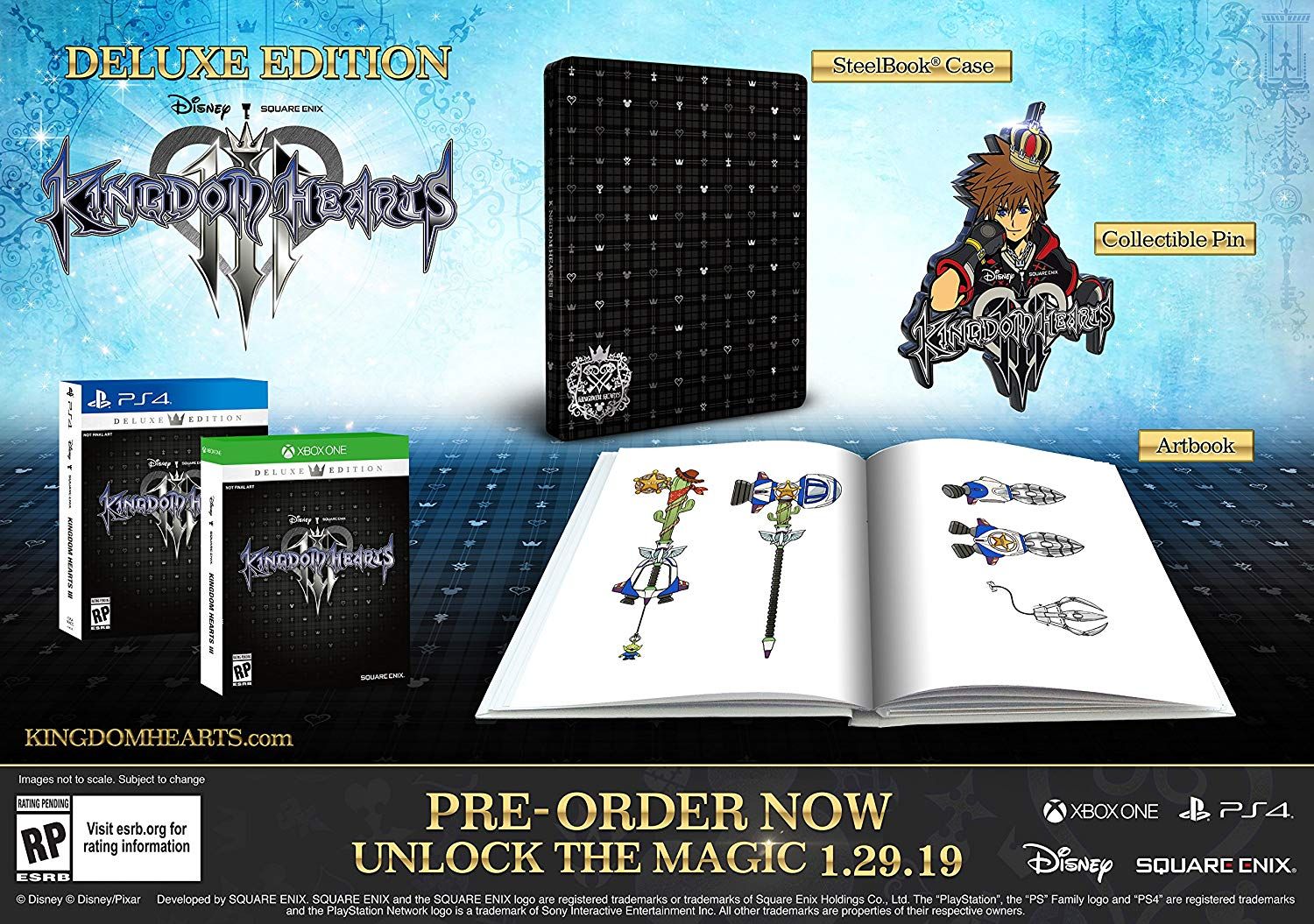 Kingdom Hearts 3' Preorder Guide: Get Midnight Blue & Dawn Till