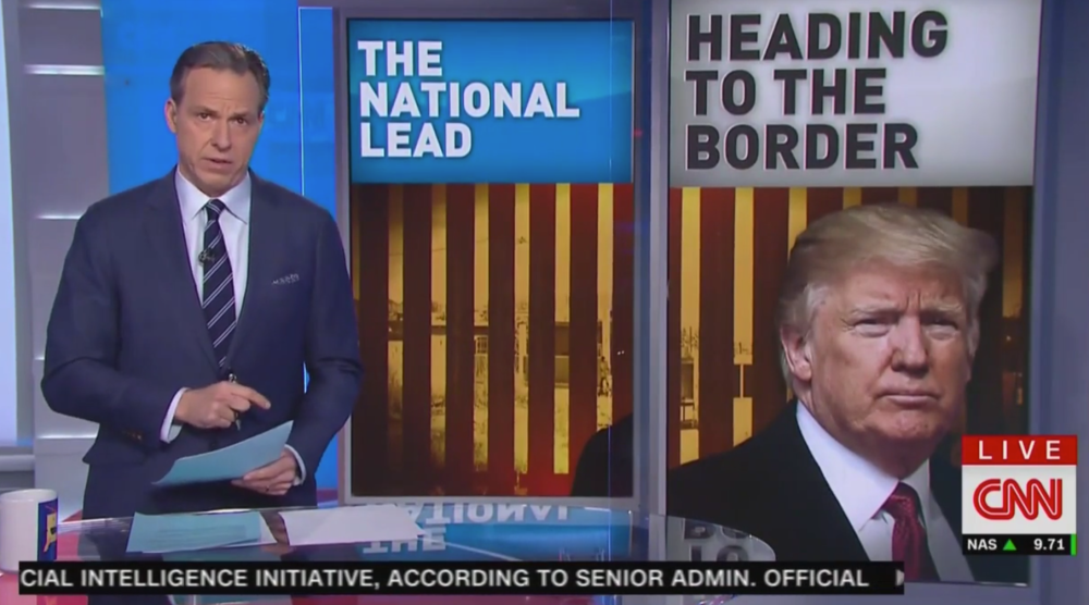 CNN’s Jake Tapper Blasts Donald Trump: ‘The President Is Lying to You to Get His Border Wall’