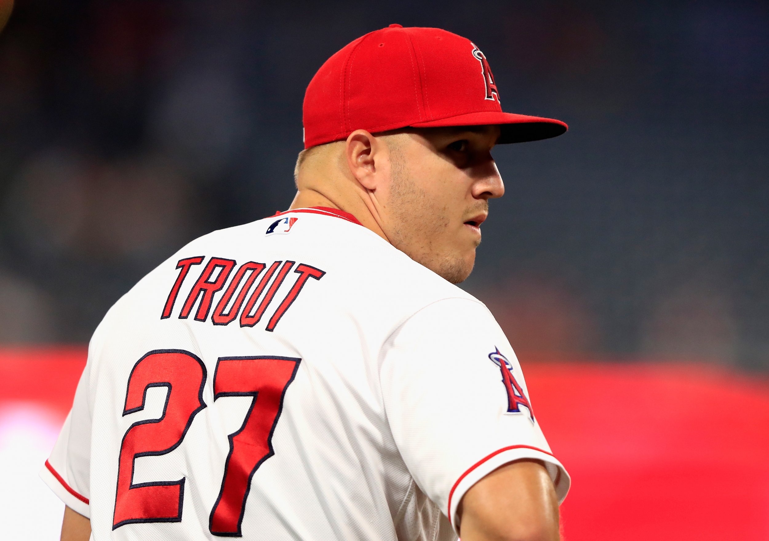 Mike Trout Wall Art | Anaheim Angels Gift | Art of Words, image size:2500x1760