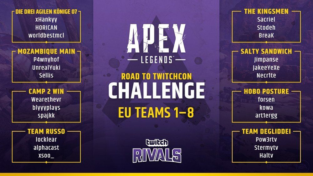 ‘Apex Legends’ Twitch Rivals Rematch: Time, Teams, Standings, & How to ...