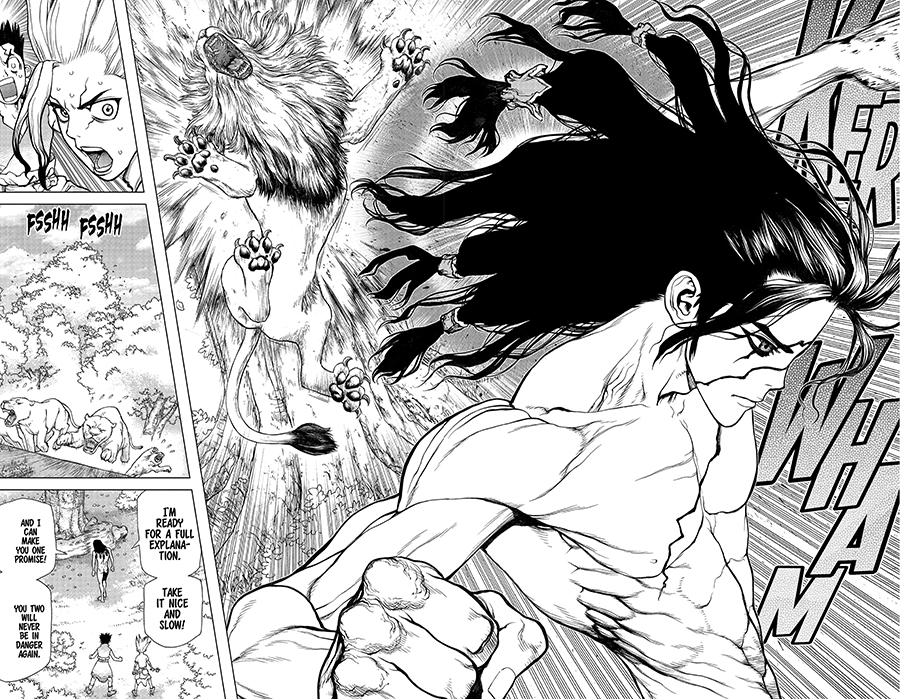 Dr.Stone' Creators Discuss Playing God & Shonen Jump Style at