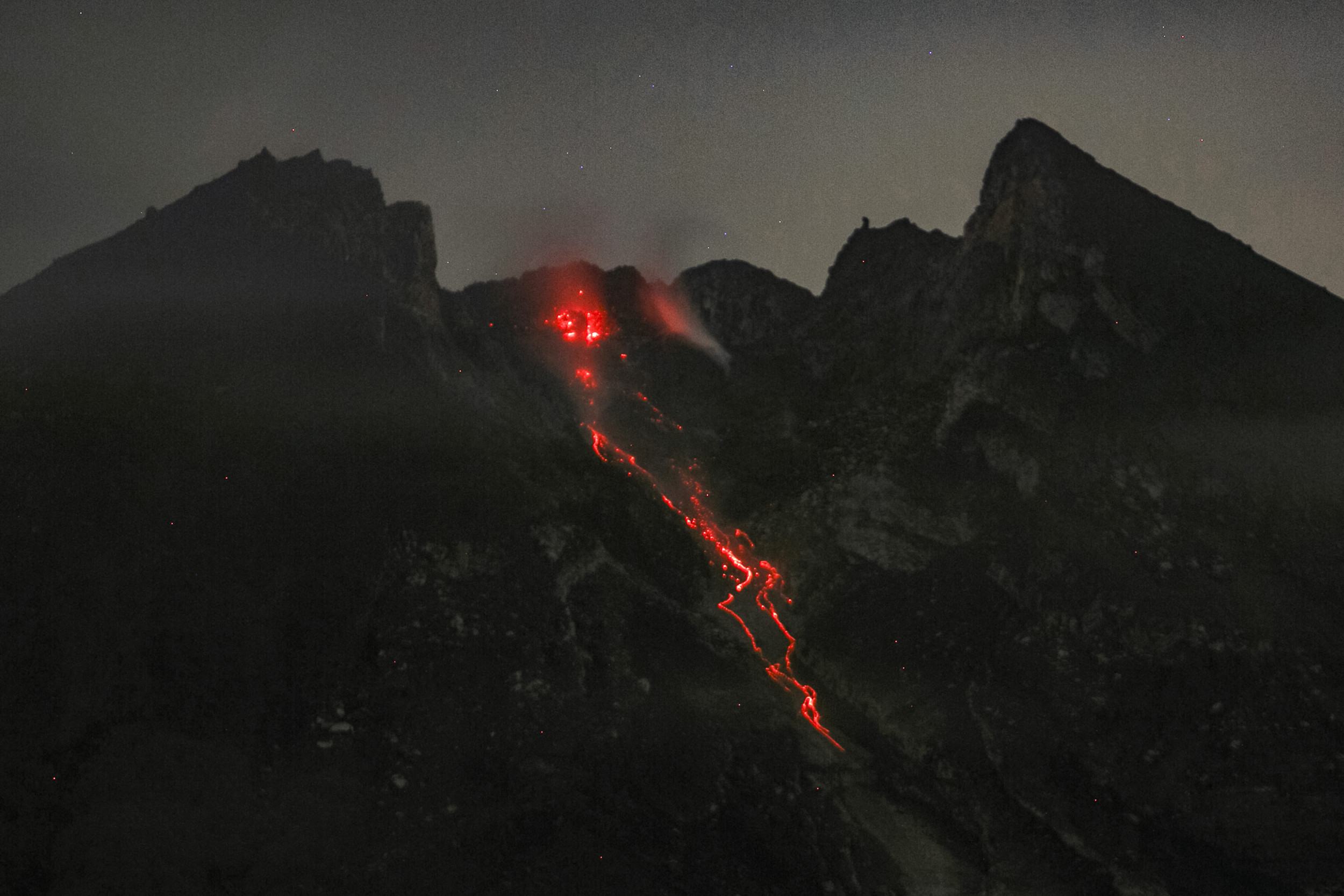 Mount Merapi, Indonesia's Most Active Volcano, Erupts, Sending Ash