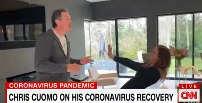 Chris Cuomo Emerges from His Basement to Greet His Family Amid Coronavirus Recovery
