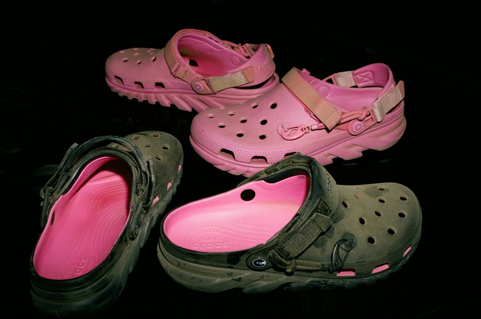 Post Malone X Crocs Duet Max Clogs Men\'s 10 Women\'s 12 Limited Edition Rare Pink Rare Limited Edition Crocs Duet Max 2 Post Malone Pink  main image 2