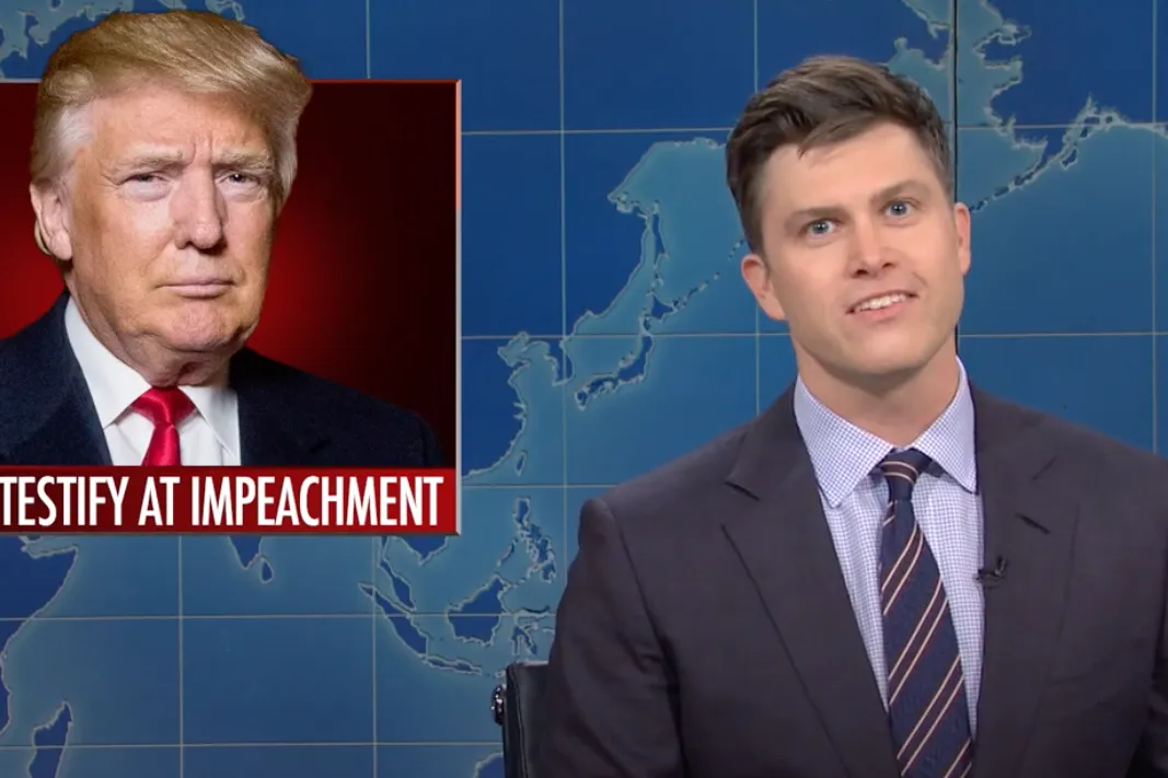 Donald Trump Urged to Testify in Impeachment Trial By SNL's Colin Jost - Newsweek