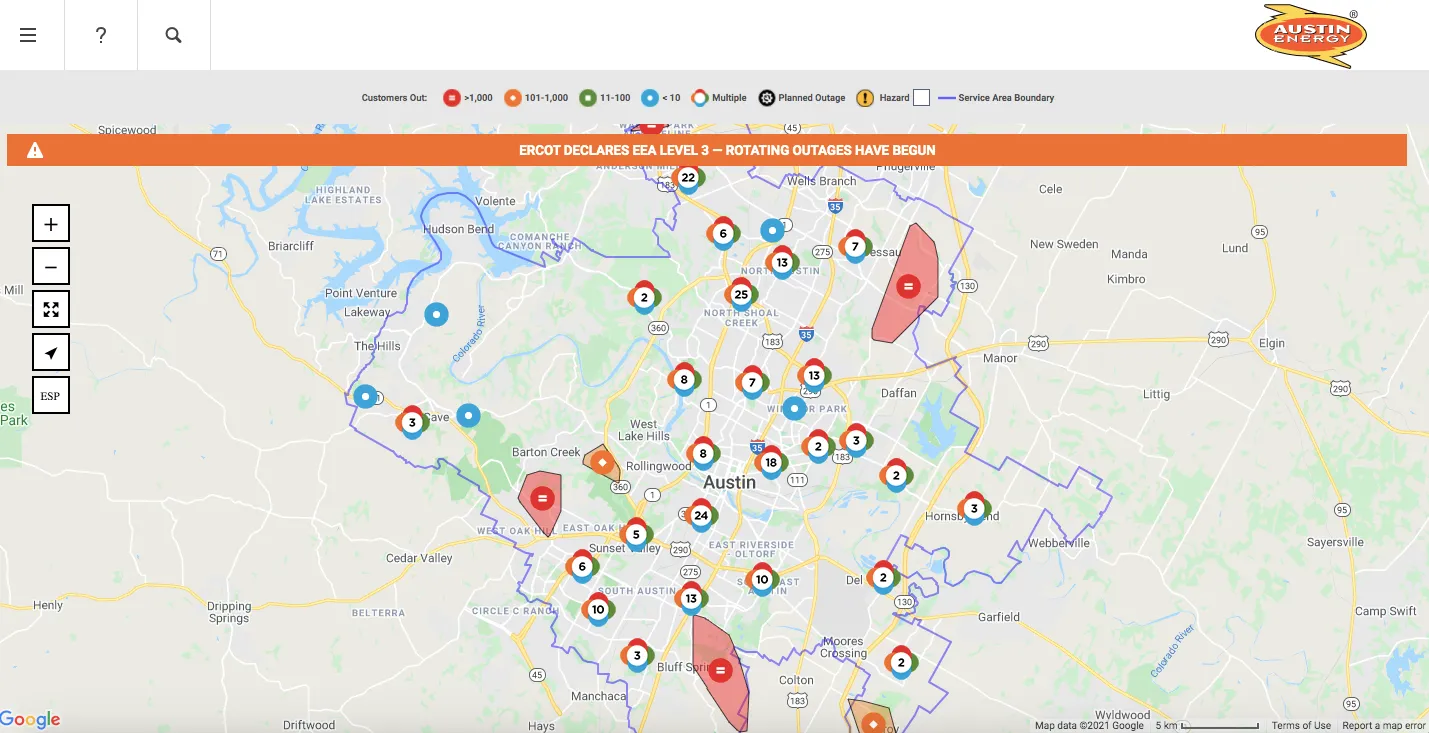 ERCOT Power Outage Map, Updates as Texas Winter Storm Leaves 3.9 ...