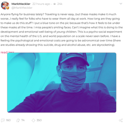 Parler’s Interim CEO Mark Meckler Bashes Mask Wearing As ‘Psycho-Social Experiment’