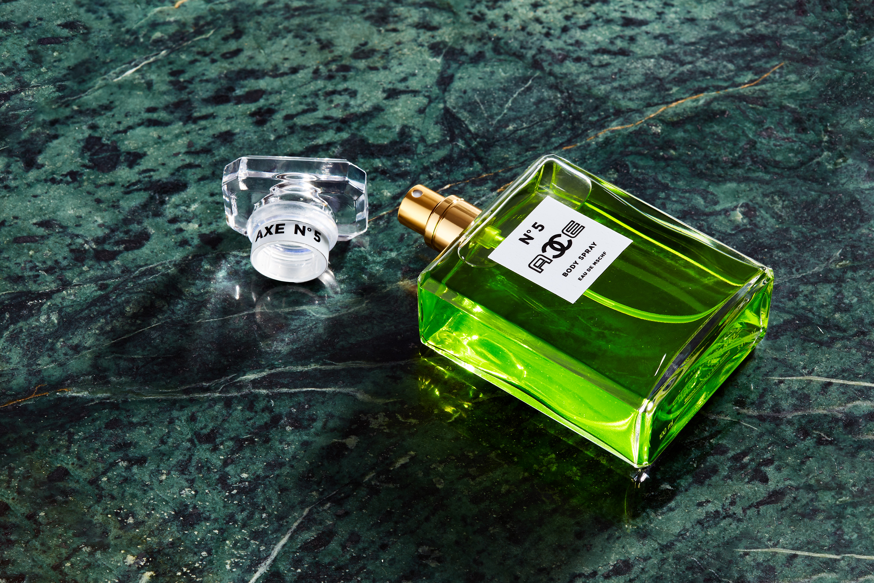 Axe Body Spray Meets Chanel No. 5 in Questionable Fragrance