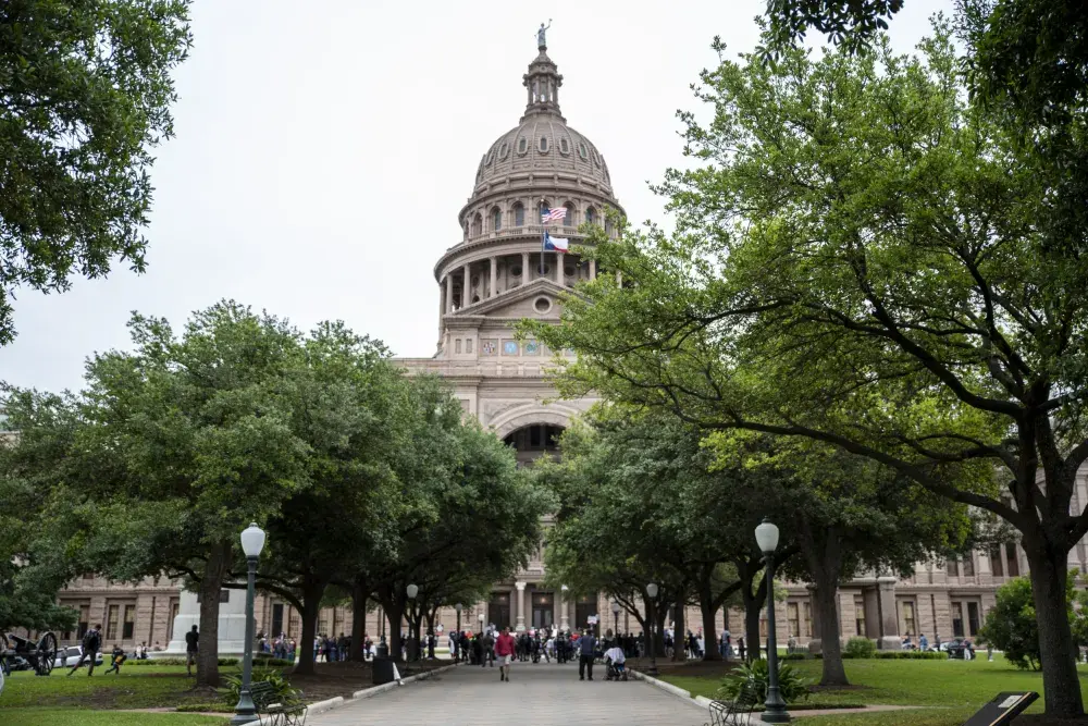 Infowars Supporters Interrupt Protest Against Plans to Reopen Texas