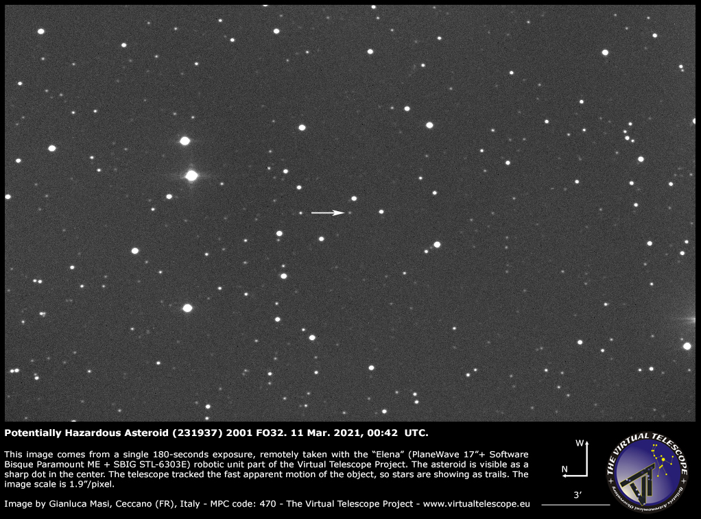 Photo Shows Asteroid Bigger Than Three Football Fields Approaching
