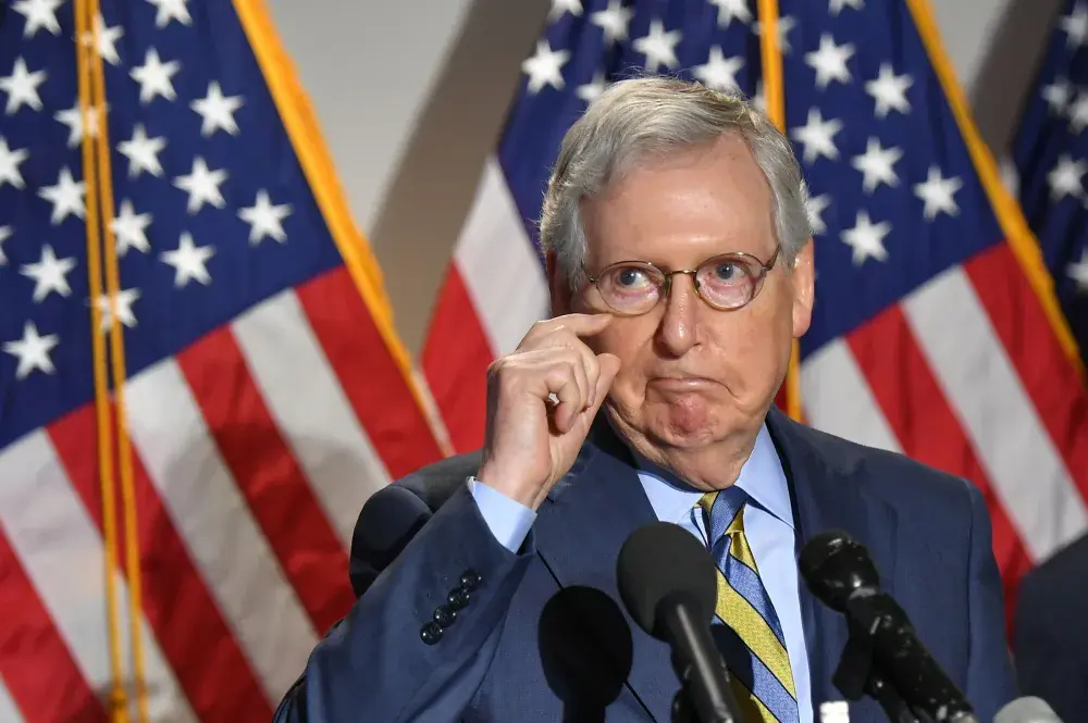 Mitch McConnell Calls Marjorie Taylor Greene’s COVID Holocaust Comments ‘Absolutely Outrageous and Reprehensible’