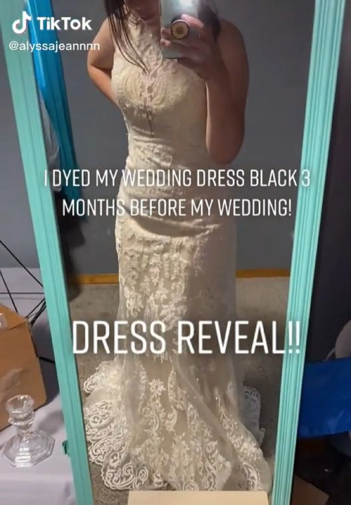Bride-to-be Dyes Her Wedding Dress Black and People Say It's an Improvement  - Newsweek