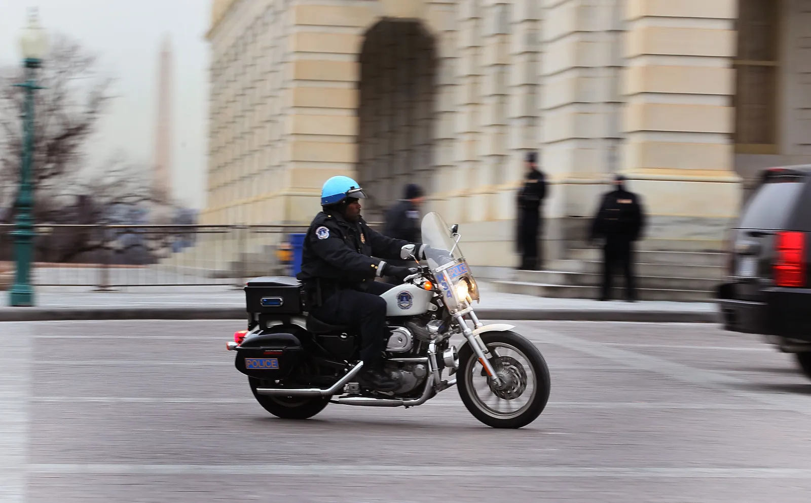 Capitol Police Officer Hospitalized After Van Crashes into Motorcycle ...