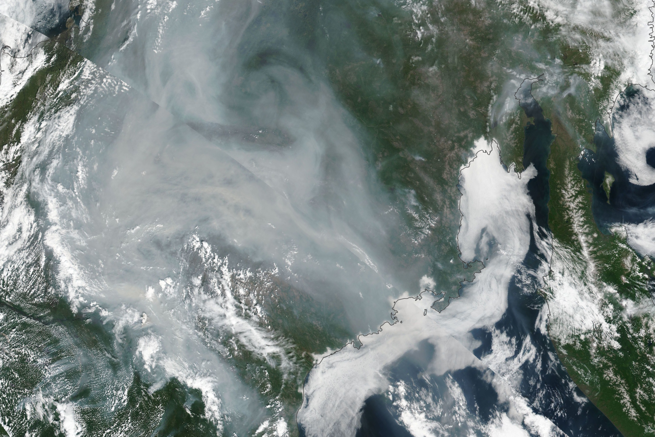 Photos Show Massive Russian Wildfires Ripping Through Forests Seen