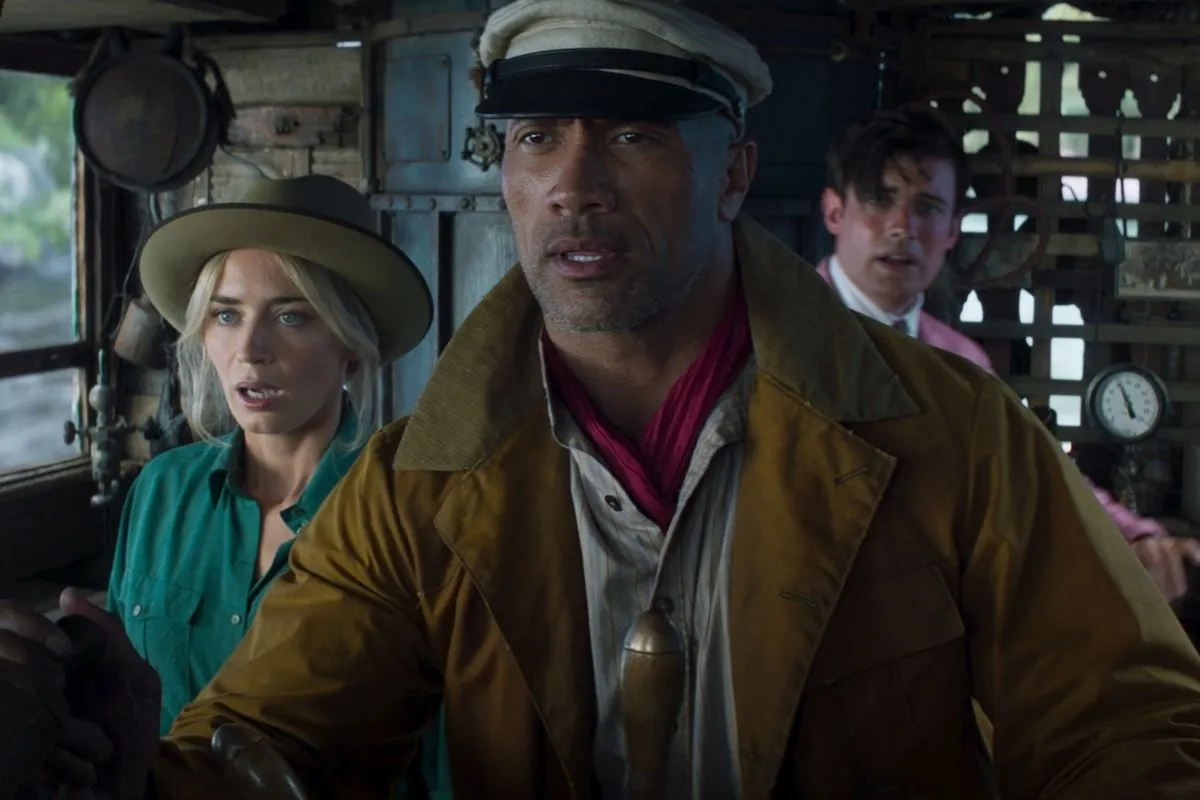 A production still from Jungle Cruise