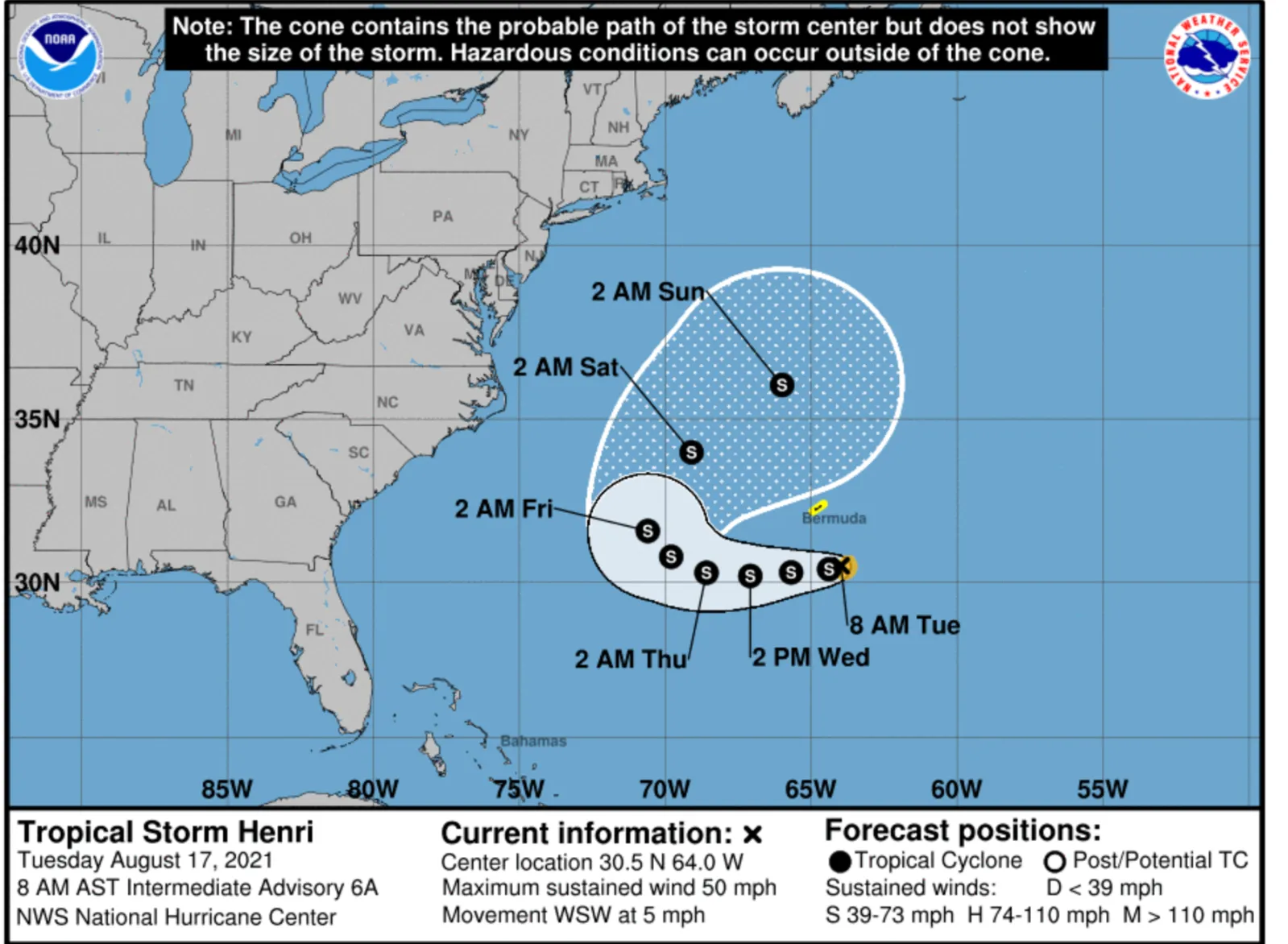Tropical Storm Grace and Henri Path Updates as Storms Increase in ...
