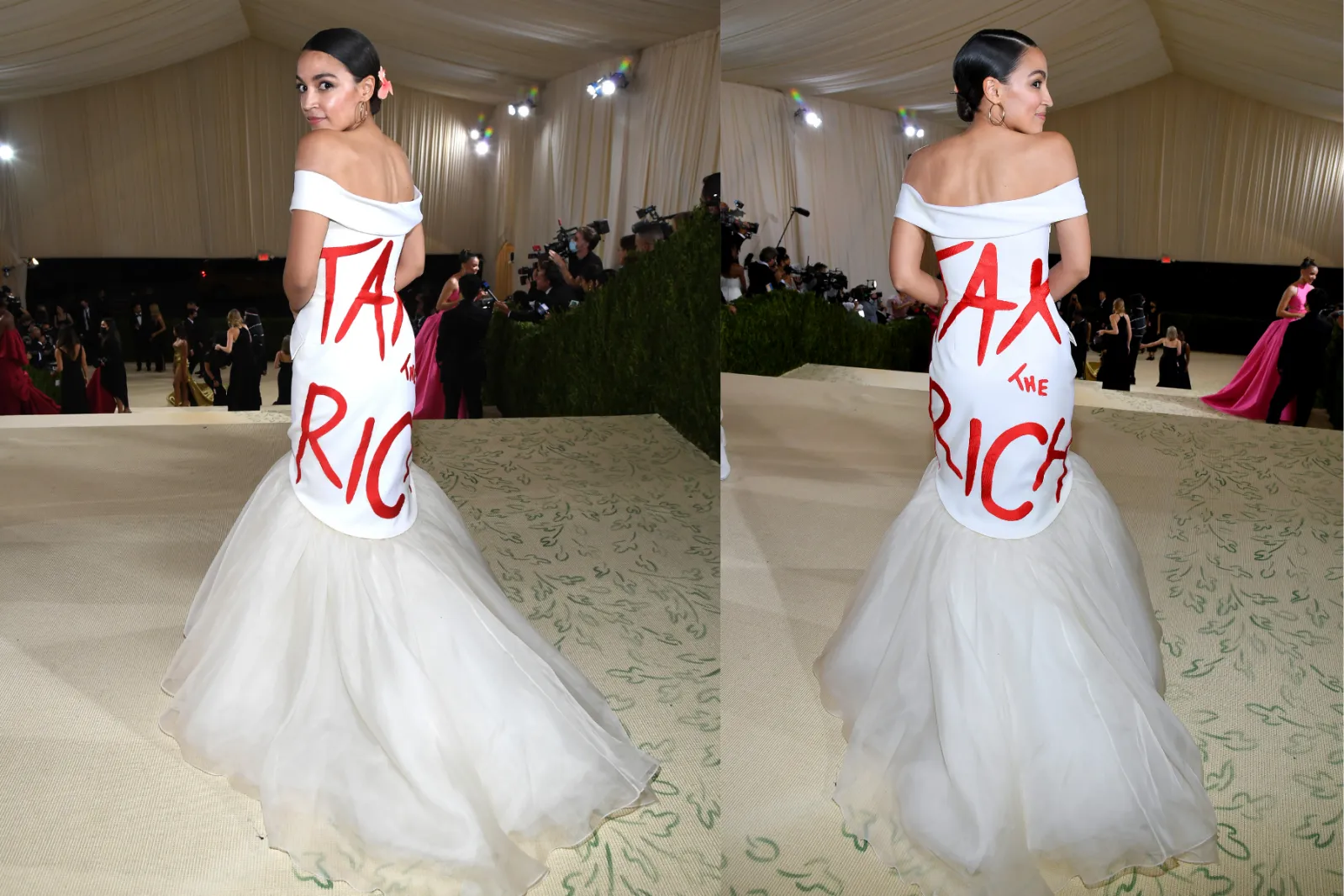Alexandria Ocasio-Cortez Hits Back at Critics, Defends Met Gala 'Tax The  Rich' Dress - Newsweek