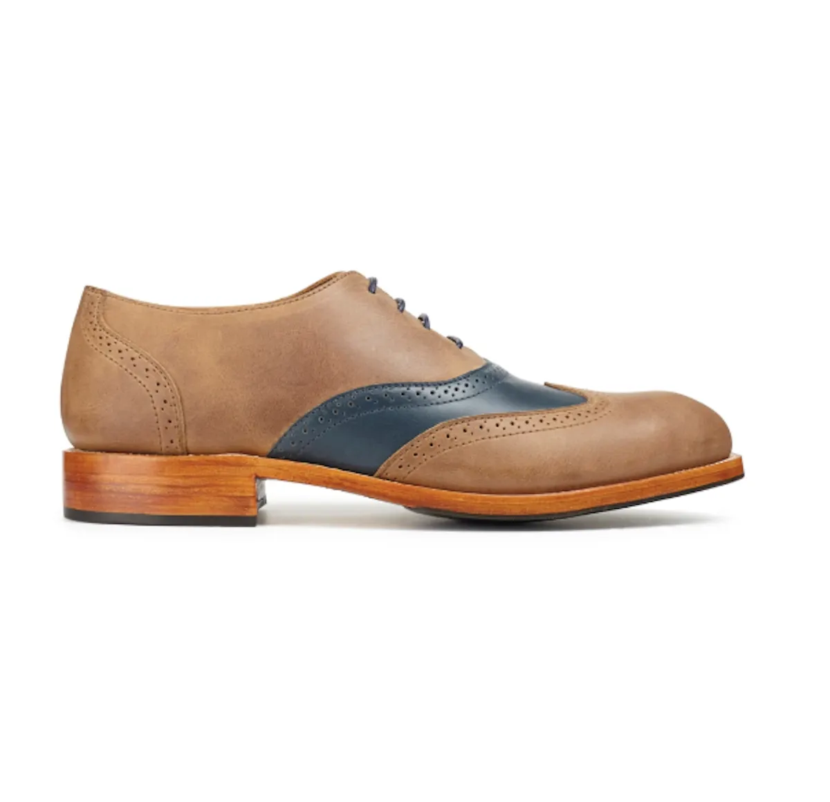 affordable men's dress shoes Ariston Mens Solid Green Whole Cut Oxford Leather Dress Shoes, 8 main image 1