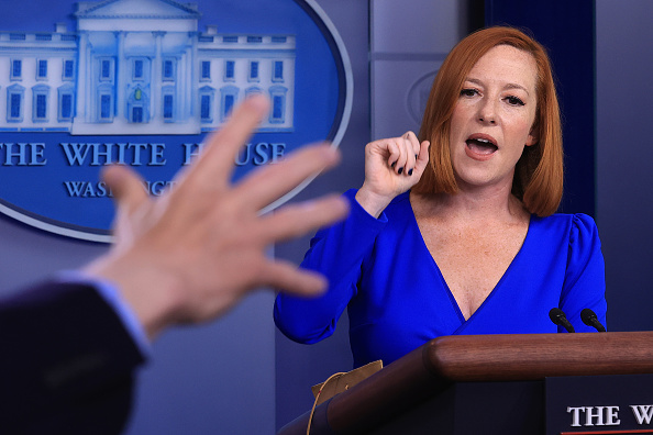 jen psaki blue dress It's Official: Jen Psaki Announced as MSNBC's Newest Host