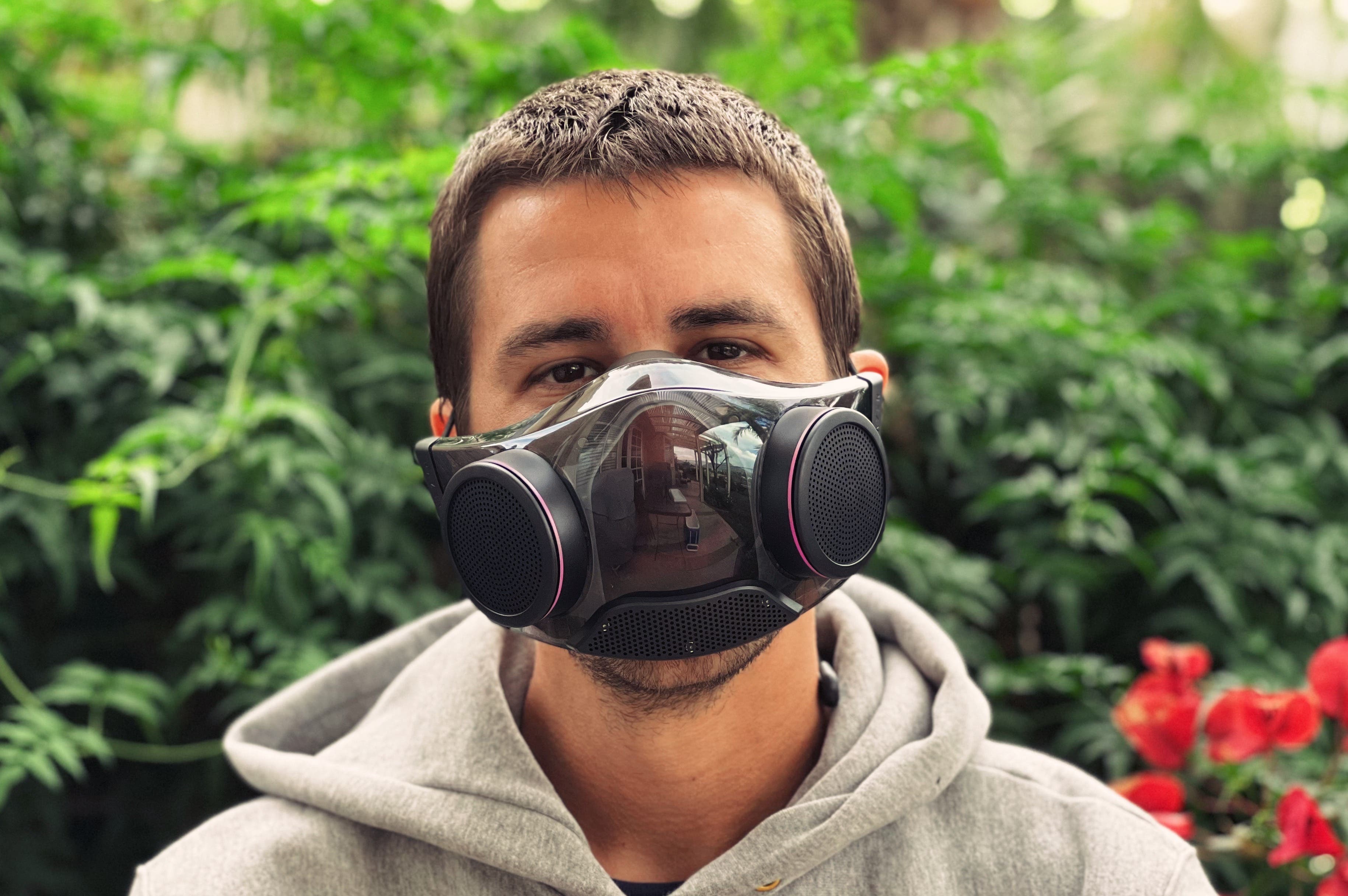 Razer Zephyr マスク RAZER ZEPHYR Air Purifier Face Mask Transparent RGB Wearable