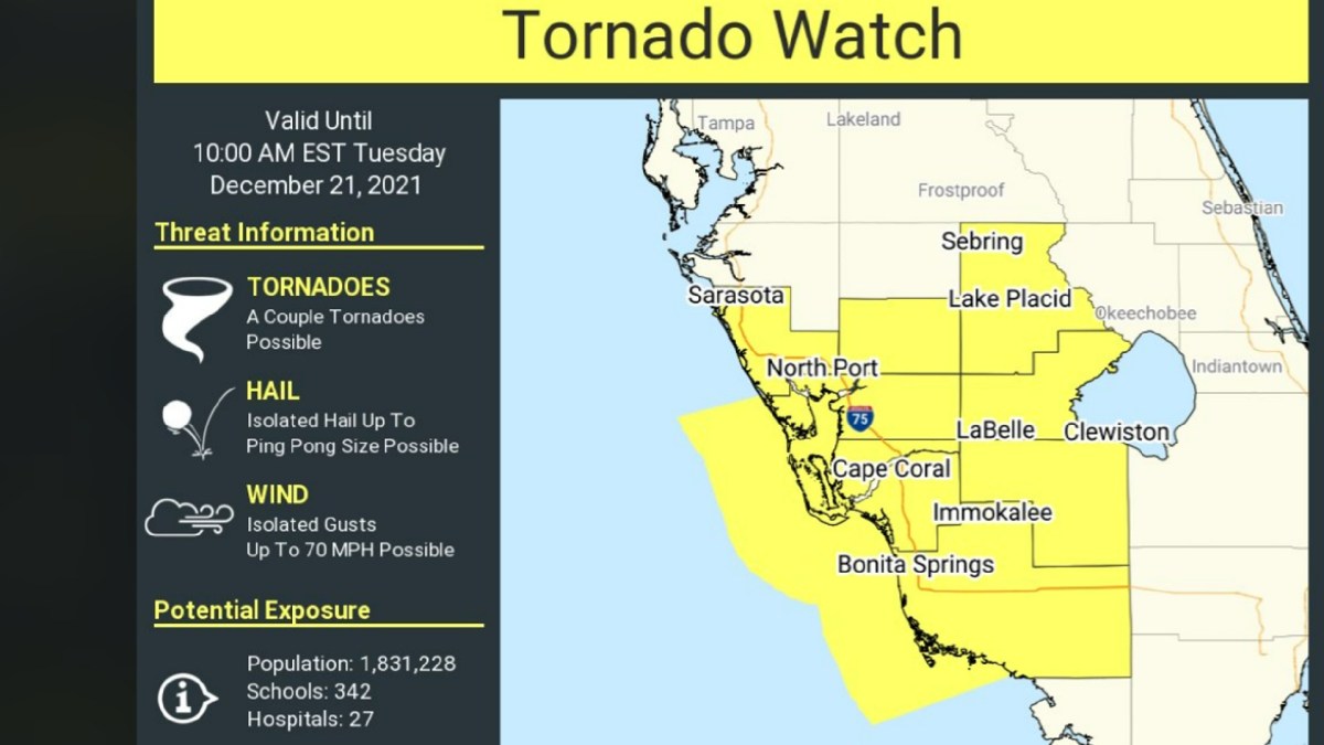 Florida Tornado Watch in Place as Severe Storms Threaten State - Newsweek
