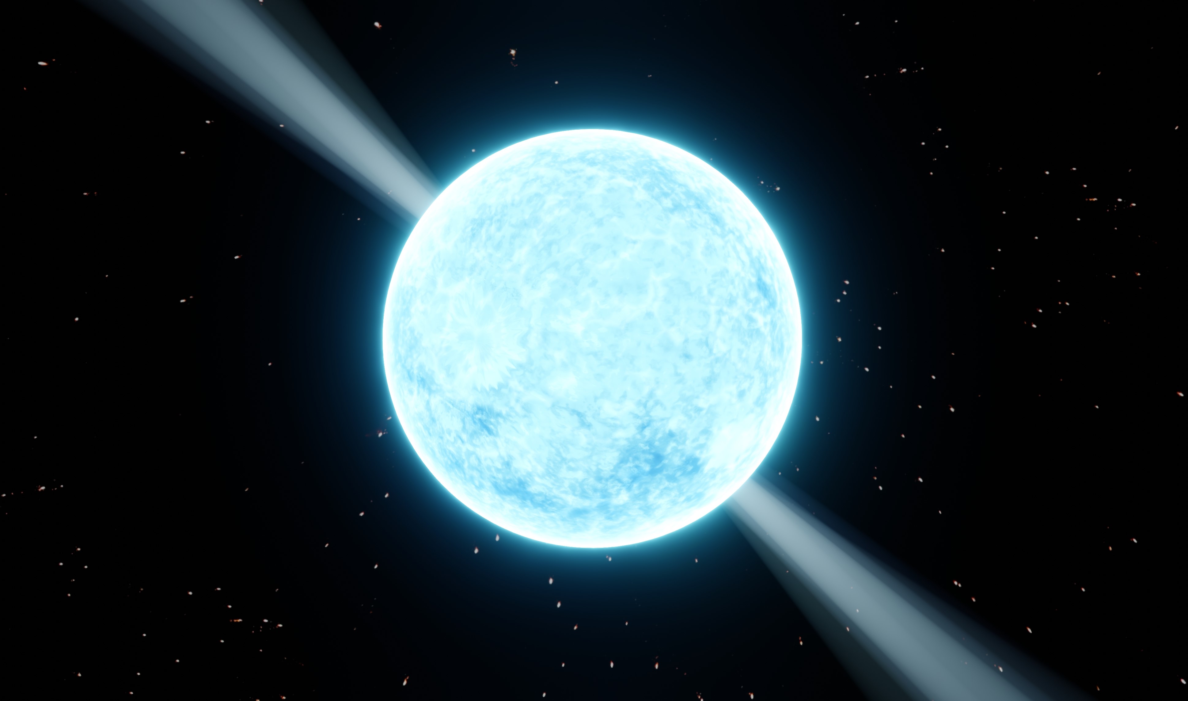 Violent Star Releases Energy Burst Equal to Sun's Output in