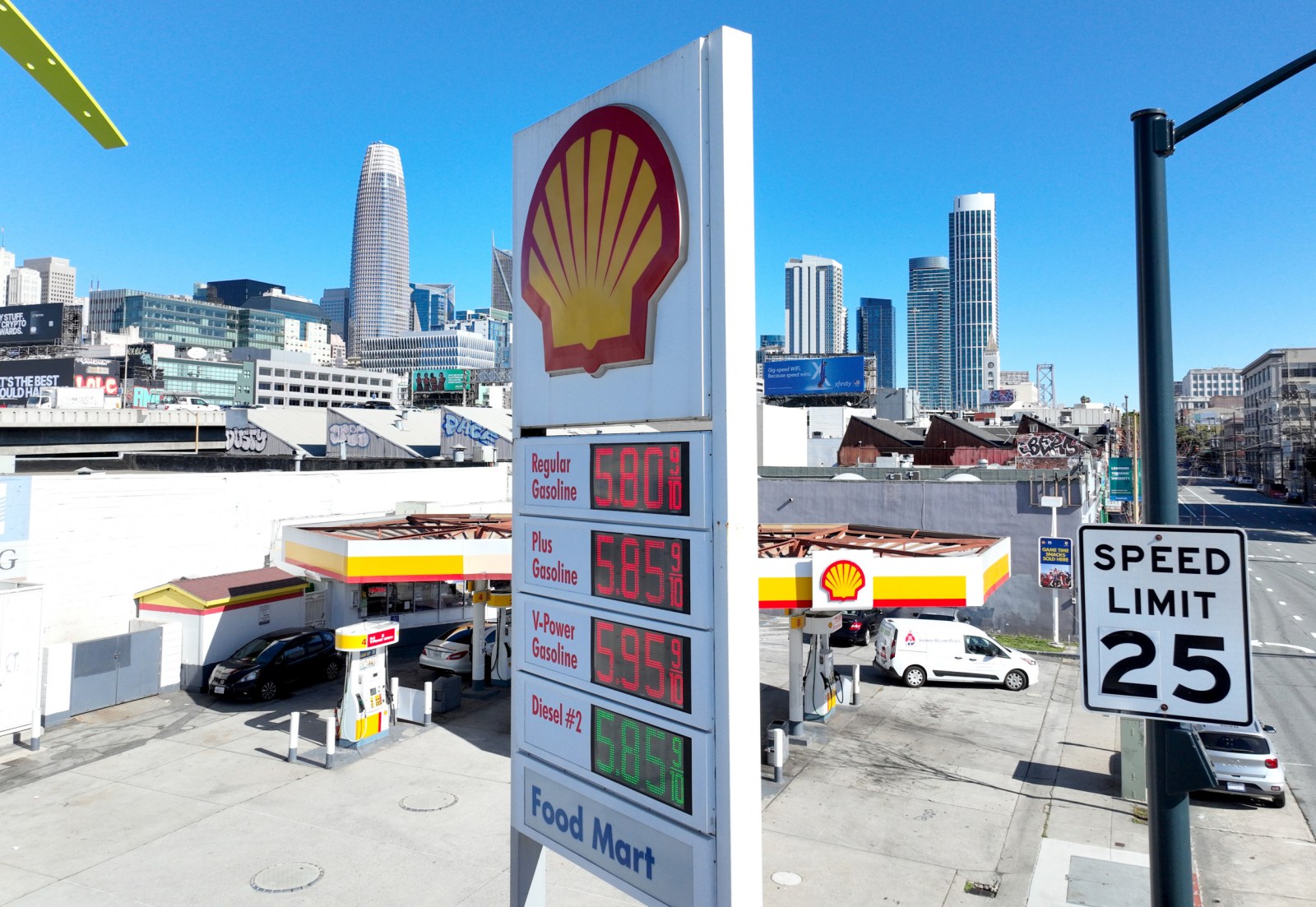 First Big U.S. City Hits $5 Gas Price Average a Week After Russian Invasion