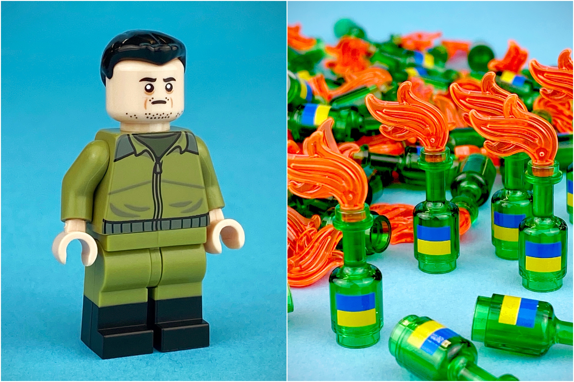 Ukraine製　デッキランプ Zelensky Lego Figures Released To Raise Money for Ukraine Refugees