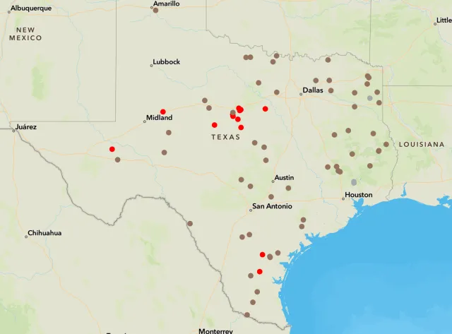 Texas Wildfire Map, Update as Big L Fire Sparks Lipan Evacuations ...