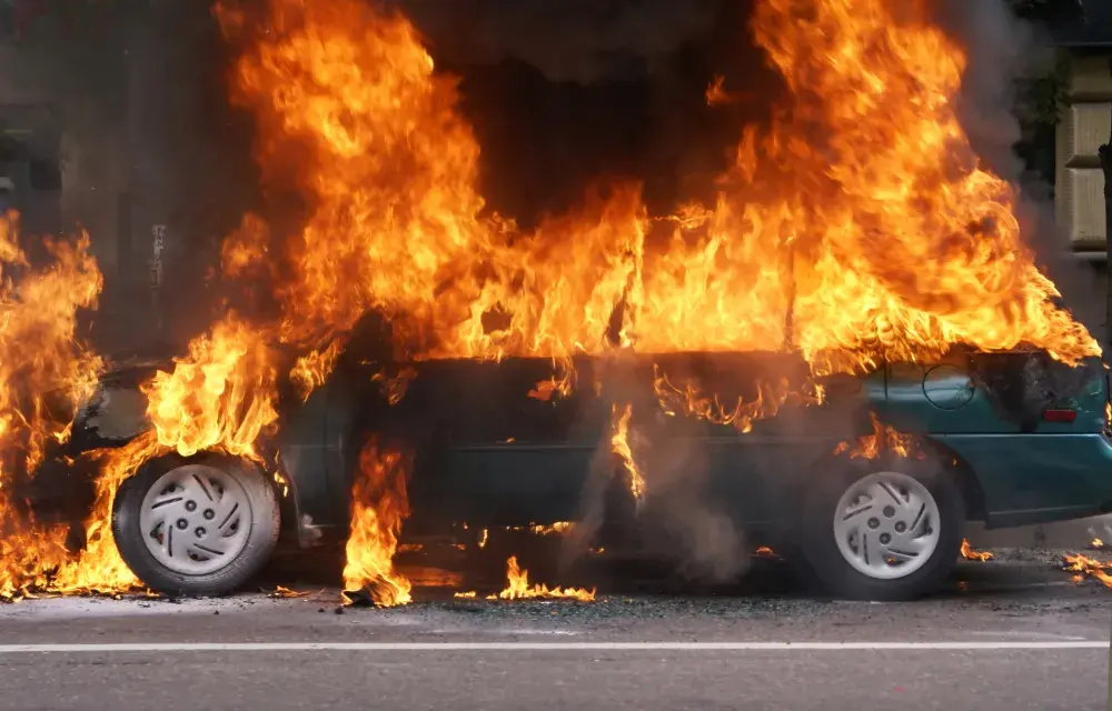 TikToker’s Car Crashes, Bursts Into Flames After Speed Boasting Livestream