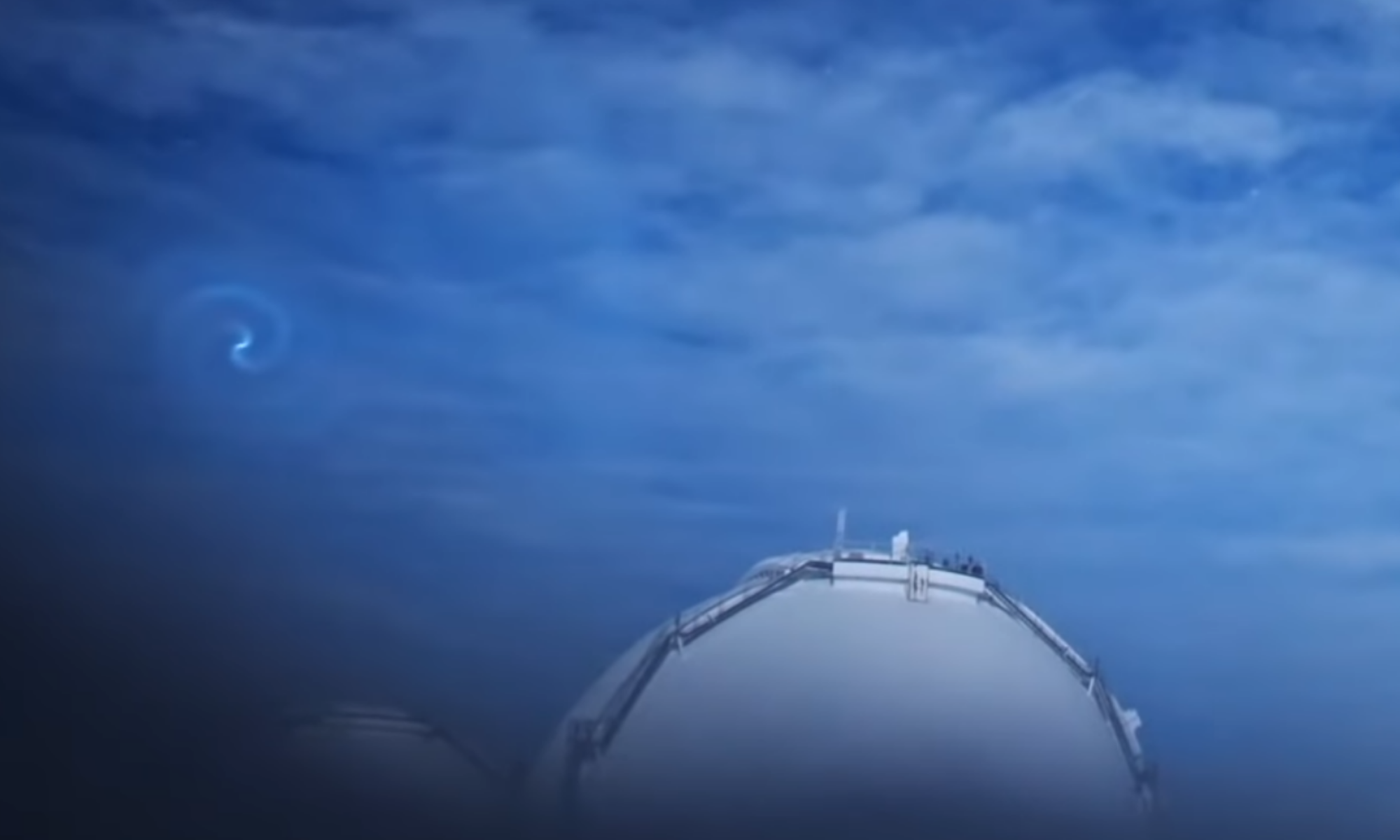 Mystery Flying Whirlpool Filmed Over Hawaii Was Dead SpaceX Rocket