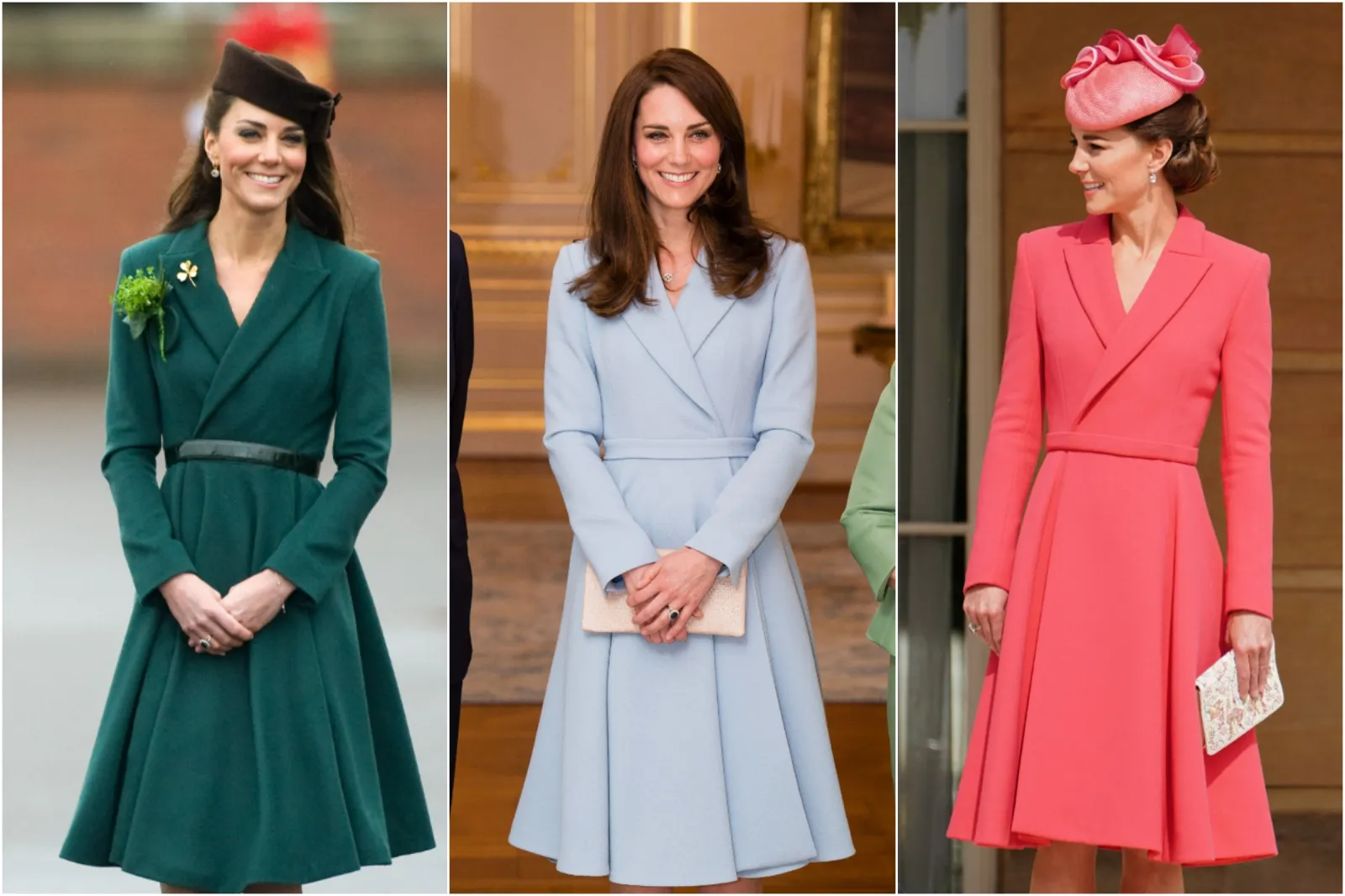 slim fit dress slacks Evelyn - Kate Middleton Dress with Buttons main image 1