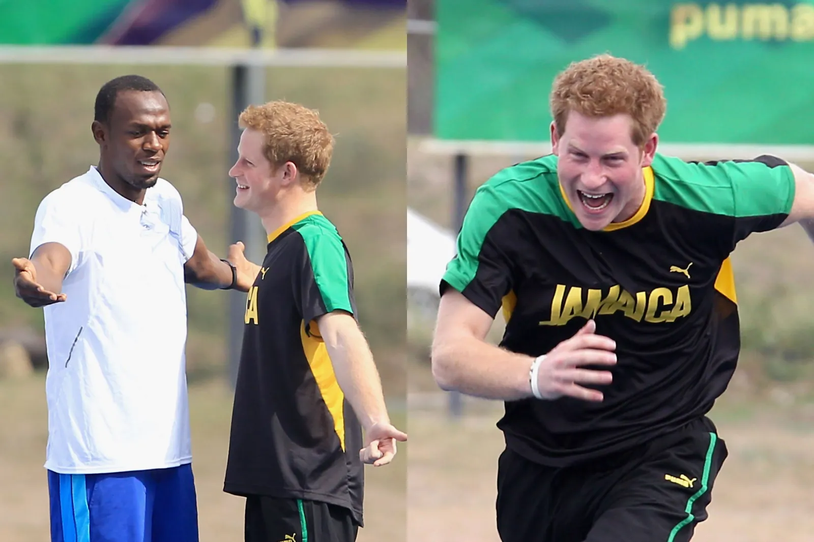 Prince Harry, Usain Bolt Joke Around