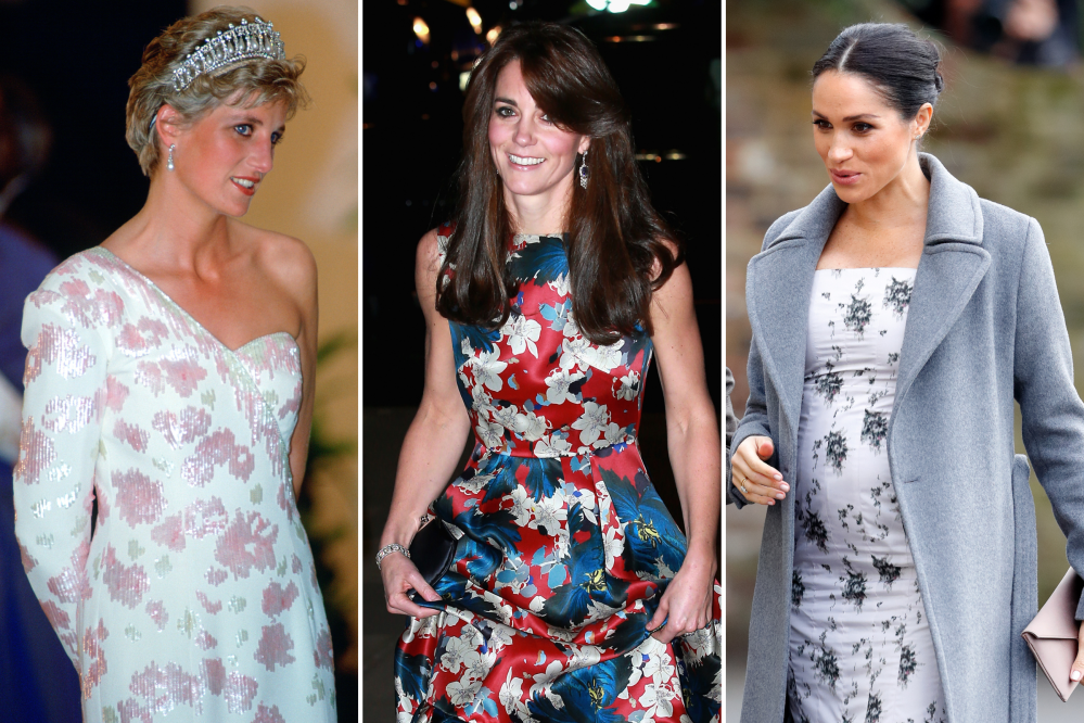 The Royals’ Top 10 Floral Fashion Moments From Diana and Kate to Meghan