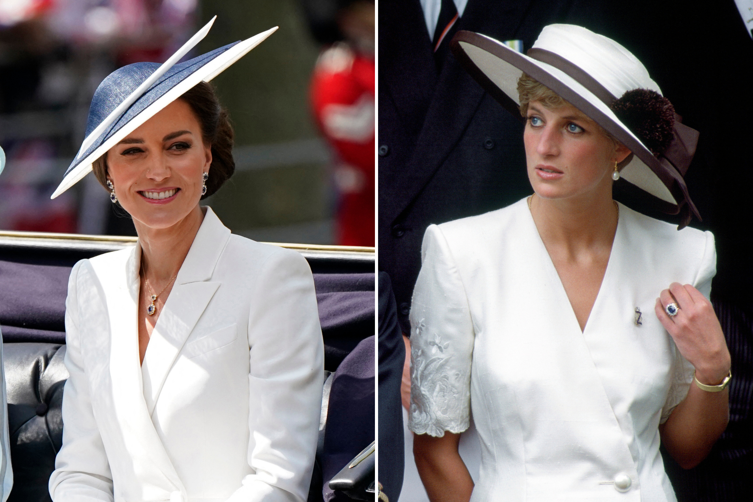 kate middleton princess diana dress Kate Middleton Brings Back a Diana Coded Dotted Dress for VE Day Service