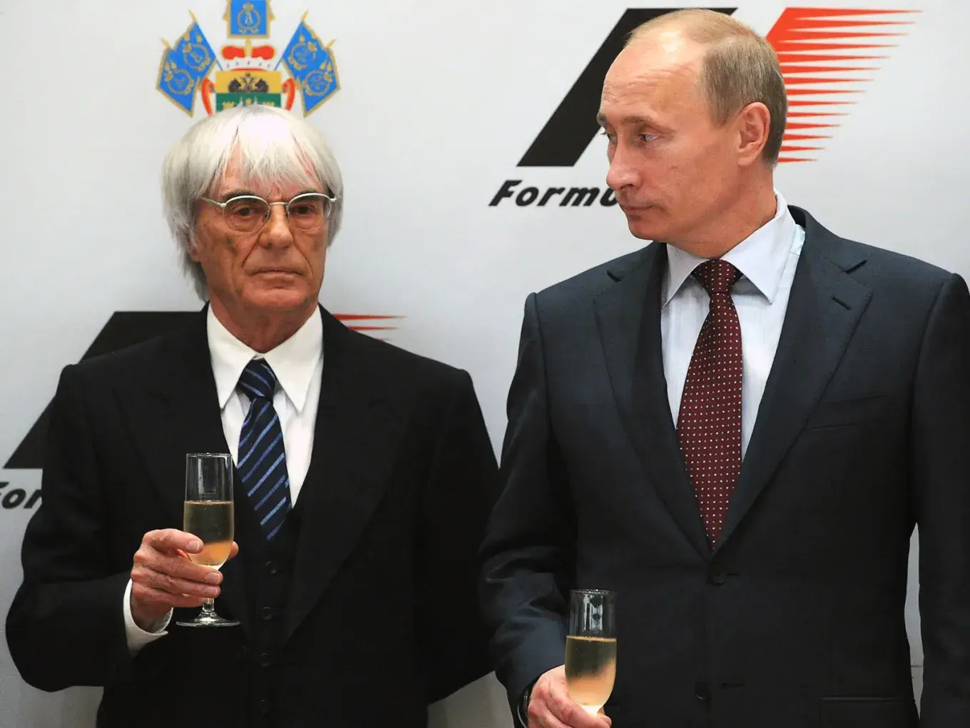 Bernie Ecclestone and Vladimir Putin