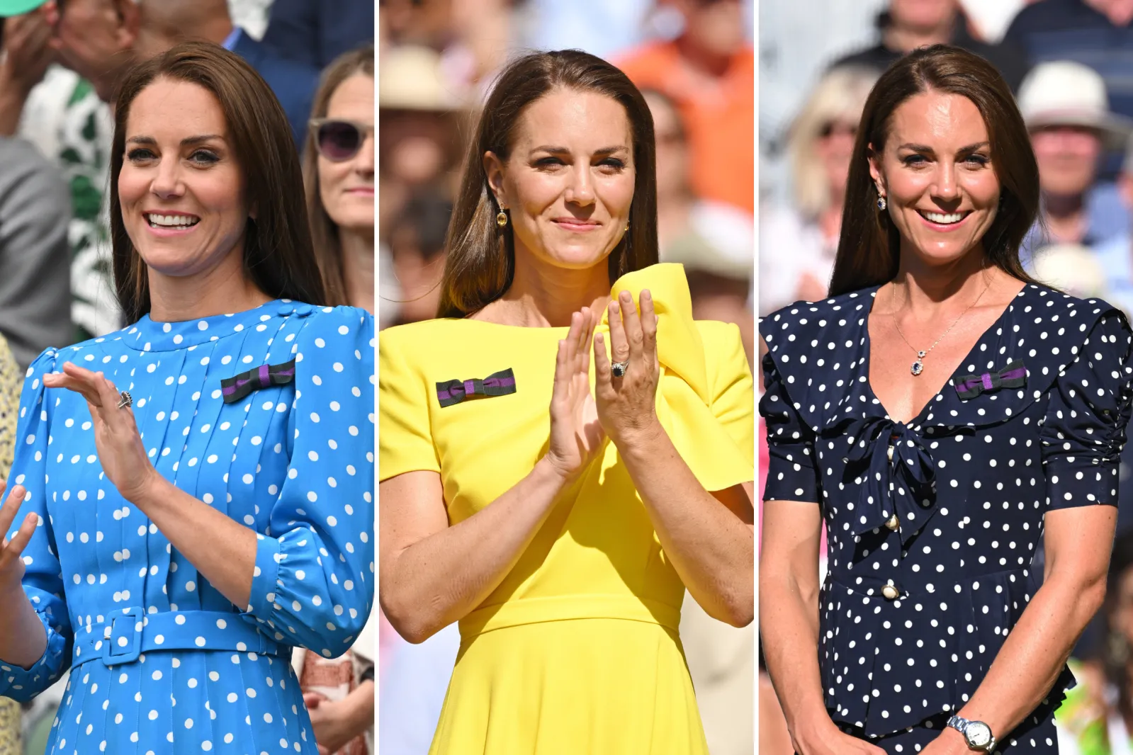 strapless open back dress Kate Middleton White Lace Knee Length Dress Wimbledon 2014 main image 0