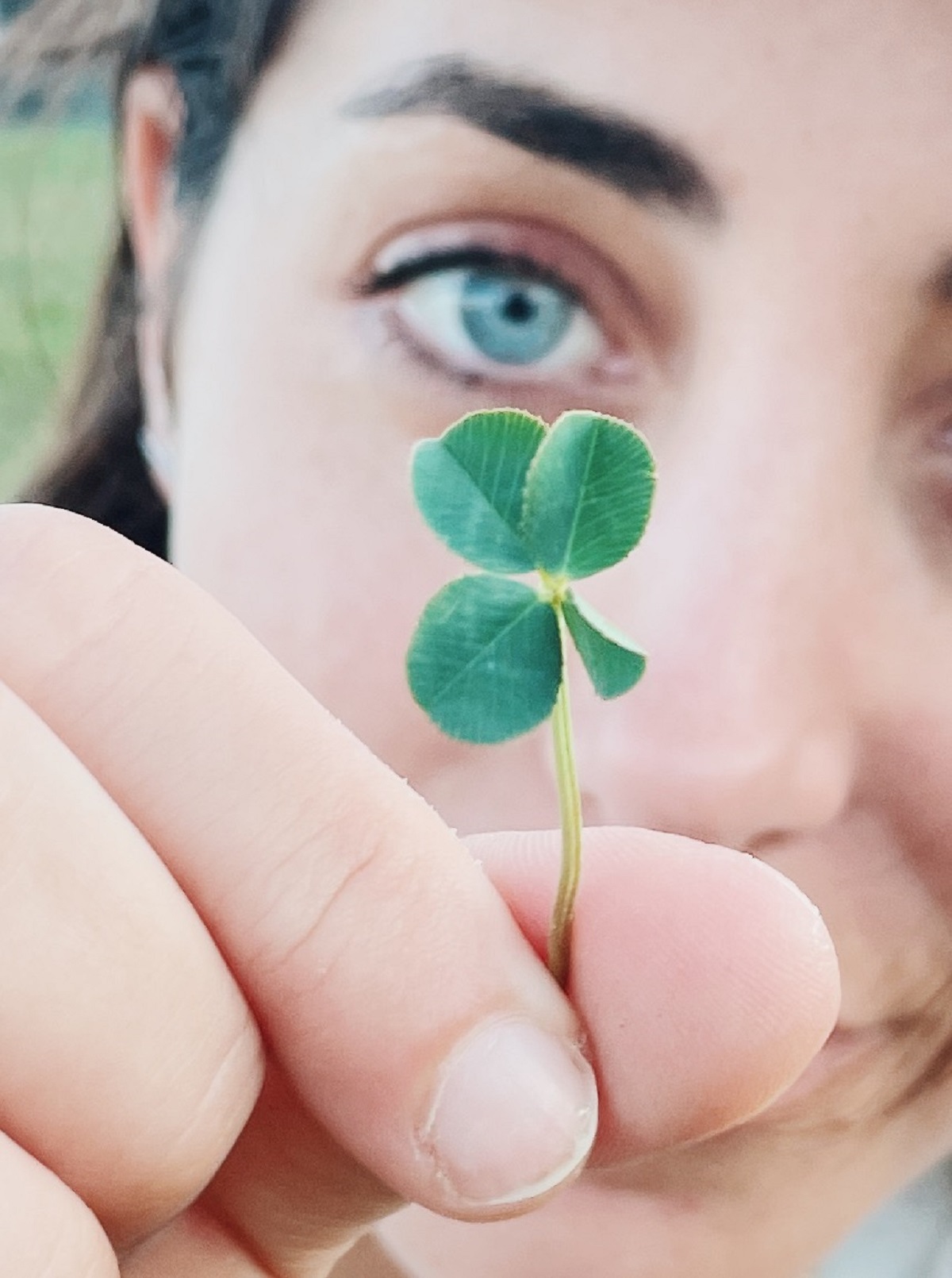 Woman in Disbelief After Finding Incredibly Rare Four-Leaf Clover