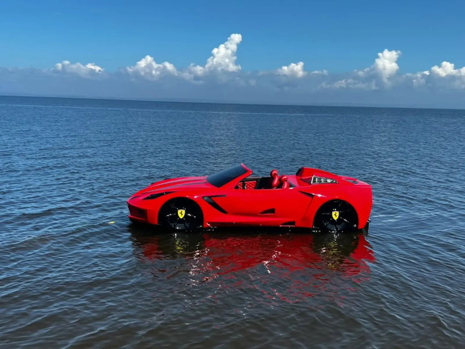 Personal Watercraft That Looks Like a Ferrari Astonishes Onlookers