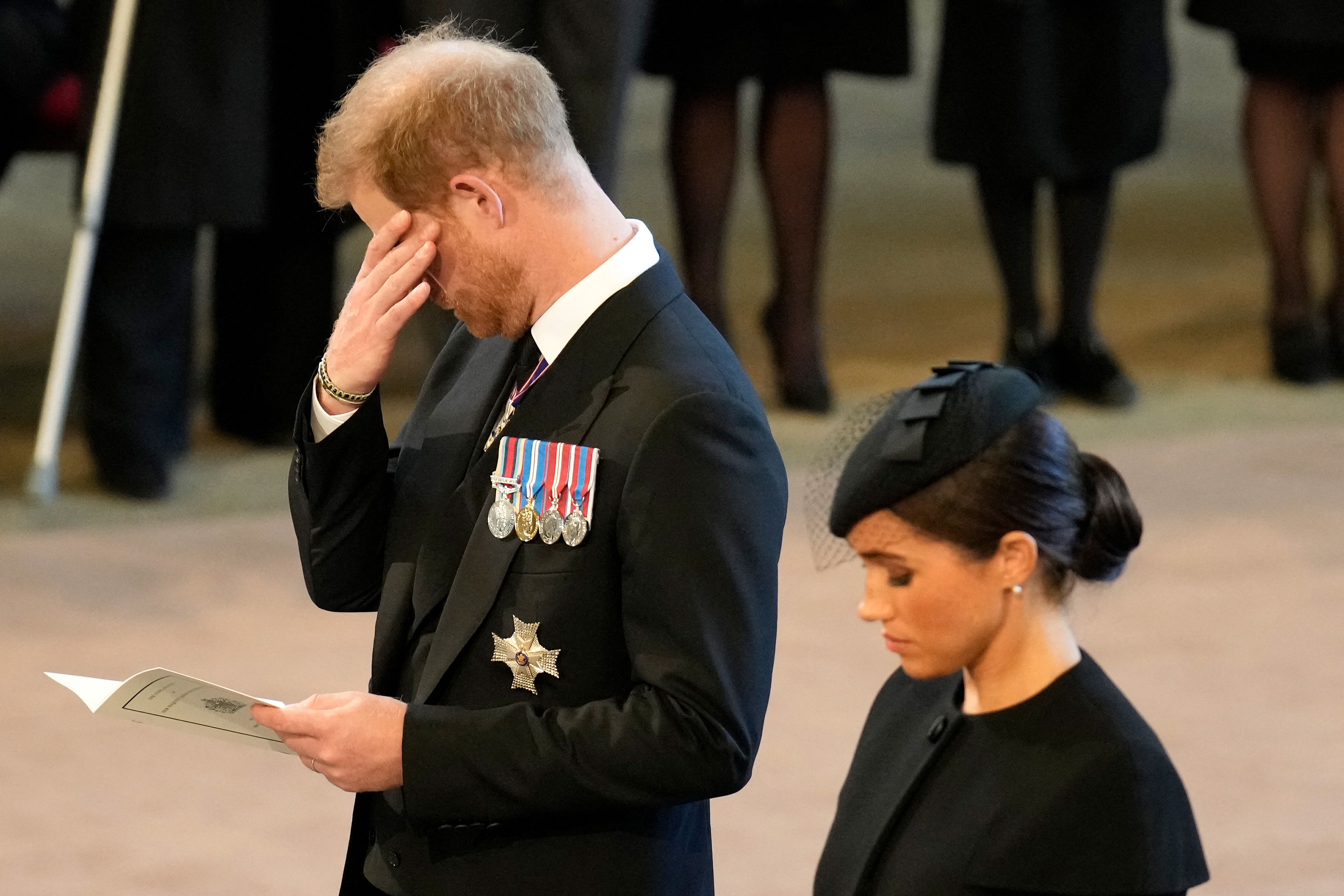 Prince Harry Cries During Vigil for His Grandmother Queen Elizabeth II - Newsweek