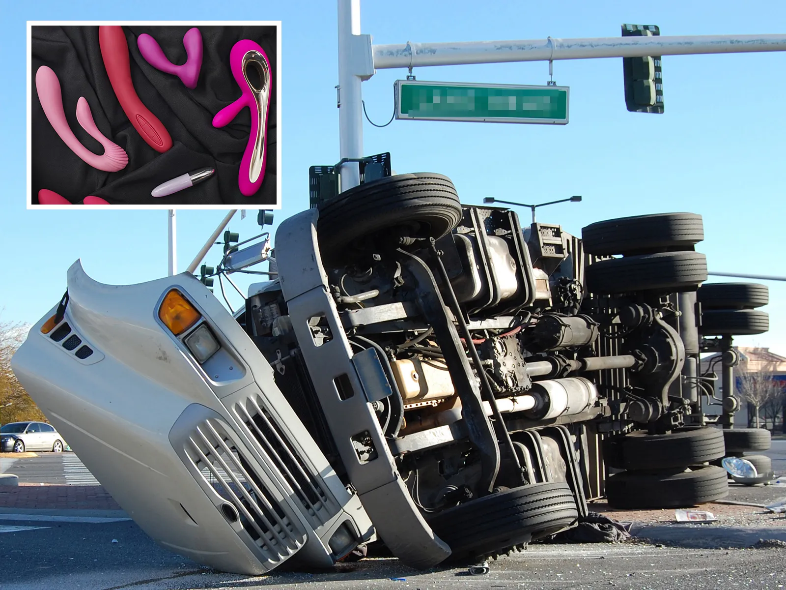 Avalanche of Sex Toys Spill Out Onto Highway After Truck Flips Over -  Newsweek