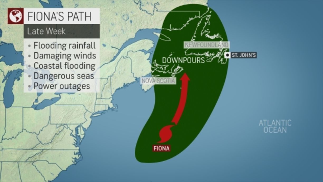 Hurricane Fiona Predicted To Slam Into Atlantic Canada - Newsweek