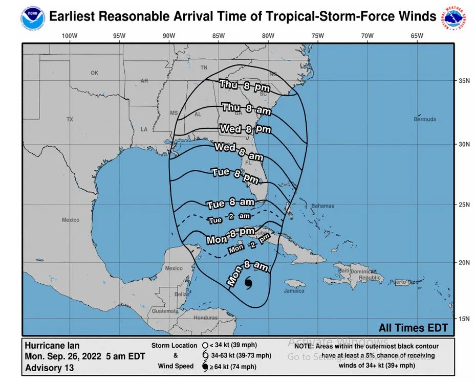 Hurricane Ian Path: Florida Braces as Tropical Storm Upgraded - Newsweek