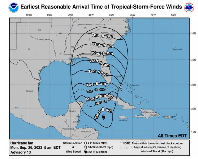 Hurricane Ian Path: Florida Braces as Tropical Storm Upgraded - Newsweek